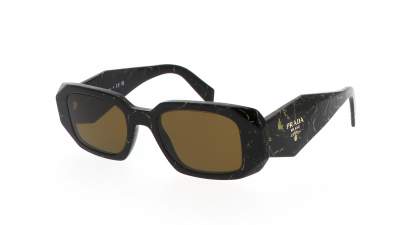 Lunettes de soleil Prada Symbole PR17WS 19D01T 49-20 Black/Yellow Marble en stock