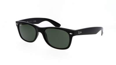 Sonnenbrille Ray-Ban New Wayfarer Schwarz RB2132 901 58-18 G-15 Breit auf Lager