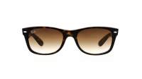 Ray-Ban New Wayfarer Havana RB2132 710/51 58-18 Breit Gradient Gläser