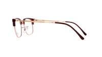 Ray-Ban New clubmaster RX7216 RB7216 8209 49-20 Bordeaux on rose gold