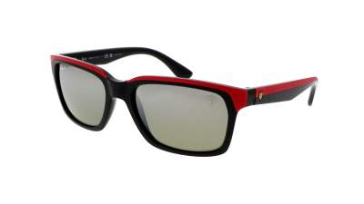 Sunglasses Ray-Ban Ferrari RB4393M F601/5J 56-18 Black On Rubber Red in stock