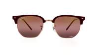 Ray-Ban New Clubmaster RB4416 6654/G9 51-20 Bordeaux on rose gold