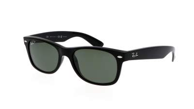 Sonnenbrille Ray-Ban New Wayfarer Schwarz RB2132 901/58 52-18 G15 Mittel Polarisierte Gläser auf Lager