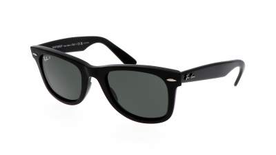 Sonnenbrille Ray-Ban Original Wayfarer Schwarz RB2140 901/58 54-18 Breit Polarisierte Gläser auf Lager