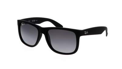 Lunettes de soleil Ray-Ban P Justin Noir RB4165 622/T3 54-16 Large Polarisés Dégradés en stock