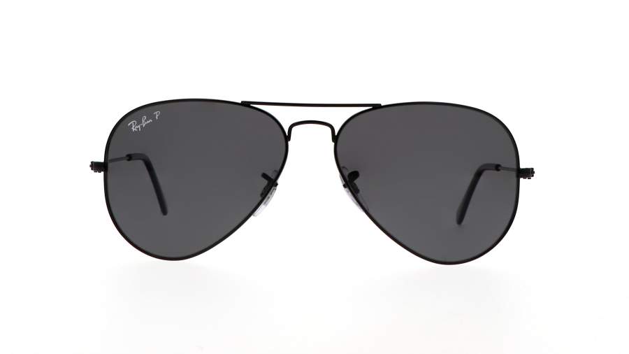 Lunettes de soleil Ray-Ban Aviator Total Black RB3025 002/48 58-14 Medium Polarisés en stock