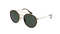 Ray-Ban Round Double Bridge Gold G-15 RB3647N 001 51-22 Medium