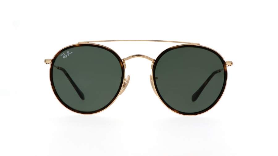 Sunglasses Ray Ban Round Double Bridge Gold G 15 RB3647N 001 51 22 in stock Price 85 79 Visiofactory