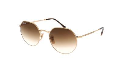 Sonnenbrille Ray-Ban Jack Gold RB3565 001/51 53-20 Breit Gradient Gläser auf Lager