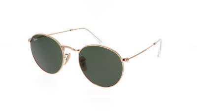 Lunettes de soleil Ray-Ban Round Metal Or RB3447 001 50-21 Medium en stock