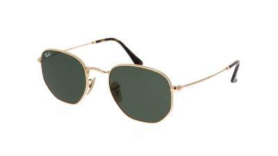 Sonnenbrille Ray-Ban Hexagonal Flat Lenses Gold RB3548N 001 51-21 Mittel auf Lager