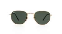 Ray-Ban Hexagonal Flat Lenses Gold RB3548N 001 51-21 Mittel