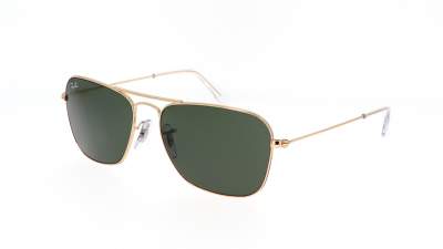 Sunglasses Ray-Ban Caravan Gold RB3136 001 55-15 Medium in stock