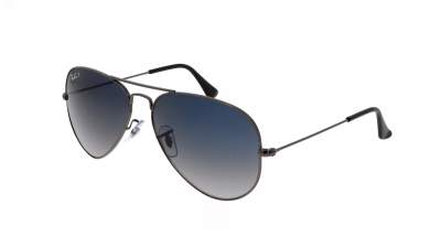 Sonnenbrille Ray-Ban Aviator Large Metal Silber RB3025 004/78 58-14 Mittel Polarisierte Gläser auf Lager