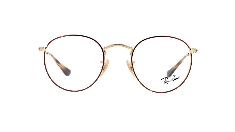 Lunettes de vue Ray-Ban Round metal Optics Écaille RX3447 RB3447V 2945 47-21 Small en stock