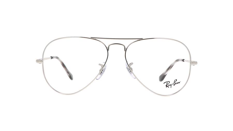 Lunettes de vue Ray-Ban Aviator Optics Argent RX6489 RB6489 2501 55-14 Medium en stock