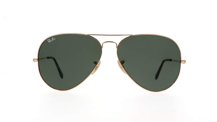 Lunettes de soleil Ray-Ban Aviator Large Metal Or G15 RB3025 181 62-14 Large en stock