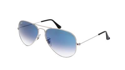 Lunettes de soleil Ray-Ban Aviator Large Metal Argent RB3025 003/3F 58-14 Medium Dégradés en stock