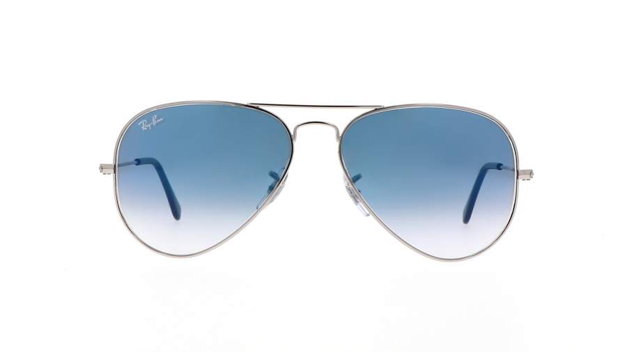 Lunettes de soleil Ray-Ban Aviator Large Metal Argent RB3025 003/3F 58-14 Medium Dégradés en stock