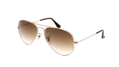 Sonnenbrille Ray-Ban Aviator Large Metal Gold RB3025 001/51 55-14 Schmal Gradient Gläser auf Lager