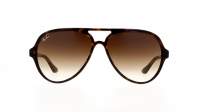 Ray-Ban Cats 5000 Havana RB4125 710/51 59-13 Breit Gradient Gläser