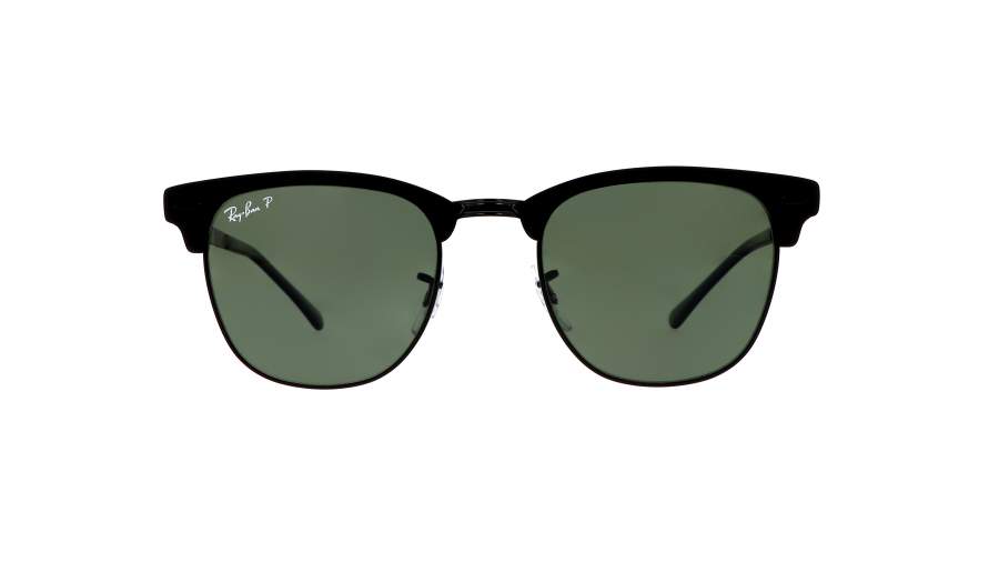 Lunettes de soleil Ray-Ban Clubmaster Metal Noir Mat RB3716 186/58 51-21 Medium Polarisés en stock