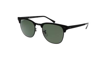 Sonnenbrille Ray-Ban Clubmaster Metal Schwarz Matt RB3716 186/58 51-21 Mittel Polarisierte Gläser auf Lager