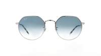 Ray-Ban Jack Silber RB3565 003/3F 53-20 Breit Gradient Gläser