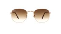 Ray-Ban Hexagonal Gold RB3548 001/51 51-21 Medium Gradient