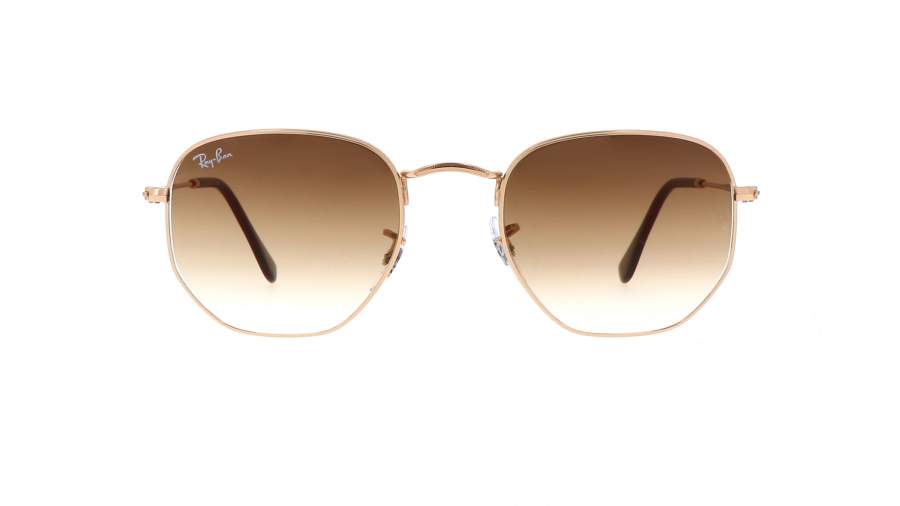 Lunettes de soleil Ray-Ban Hexagonal Or RB3548 001/51 51-21 Medium Dégradés en stock