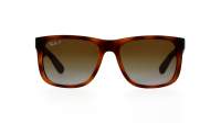 Ray-Ban P Justin Brun RB4165 865/T5 54-16 Large Polarisés Dégradés