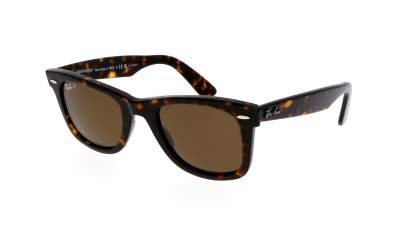 Sonnenbrille Ray-Ban Original Wayfarer Havana RB2140 902/57 50-22 Mittel Polarisierte Gläser auf Lager