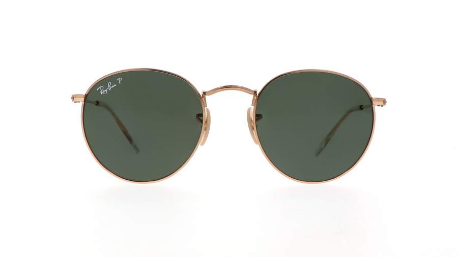 Lunettes de soleil Ray-Ban Round Metal Or RB3447 001/58 50-21 Medium Polarisés en stock