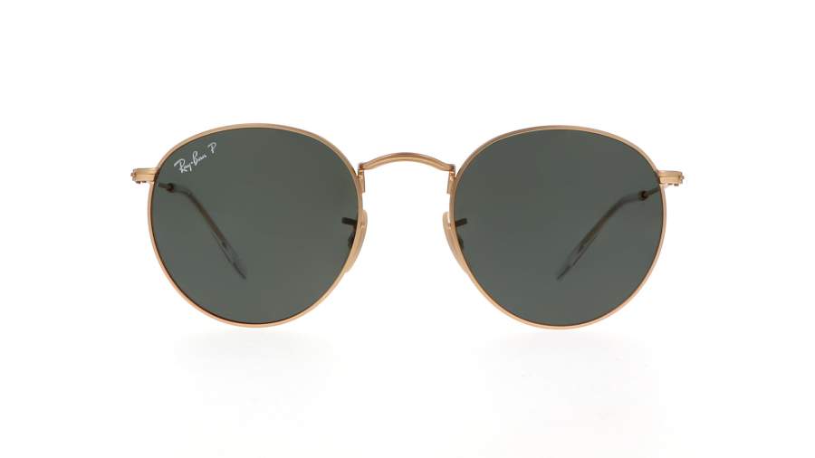 Lunettes de soleil Ray-Ban Round Metal Or Mat RB3447 112/58 50-21 Medium Polarisés en stock