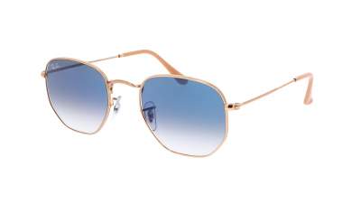 Sunglasses Ray-Ban Hexagonal Flat lensesRB3548 001/3F 54-21 Gold in stock