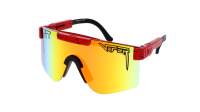 Pit Viper Originals THE HOT SHOT POLARIZED 149-36 Red wtih Black Splatter