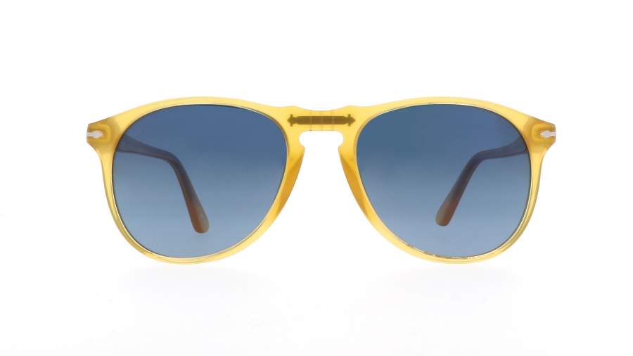 Lunettes de soleil Persol 649 Miele Series Jaune PO9649S 204/S3 55-18 Large Polarisés en stock