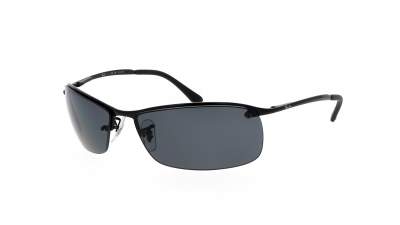 Sonnenbrille Ray-Ban Schwarz RB3183 002/81 63-15 Breit Polarisierte Gläser auf Lager