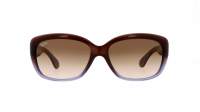 Ray-Ban Jackie Ohh Braun RB4101 860/51 58-17 Breit Gradient Gläser