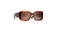 CHANEL CH5483 1077/S9 54-17 Striped Havana