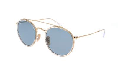 Lunettes de soleil Ray-Ban Round Double bridge RB3647N 001/02 51-22 Arista en stock