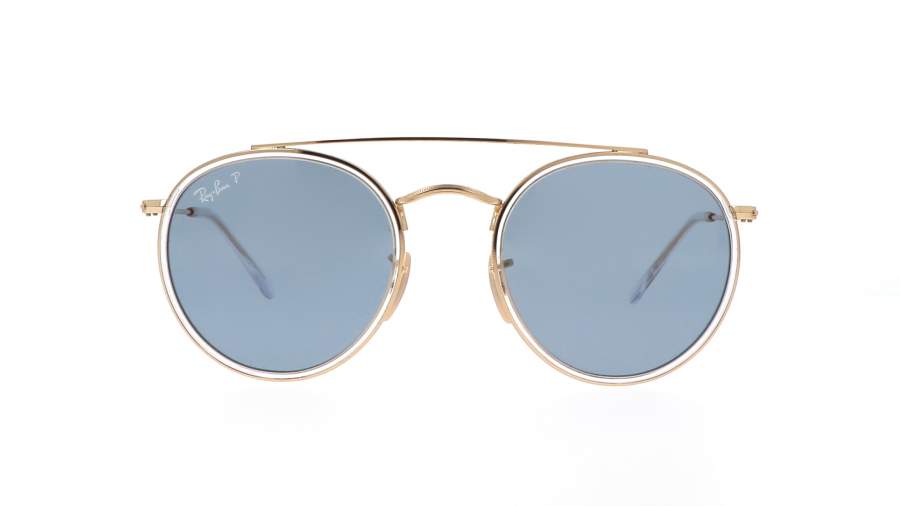 Lunettes de soleil Ray-Ban Round Double bridge RB3647N 001/02 51-22 Arista en stock