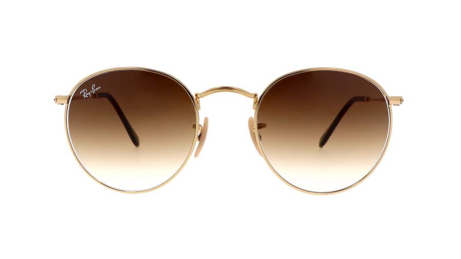 Lunettes de soleil Ray-Ban Round metal RB3447 001/51 50-21 Gold en stock