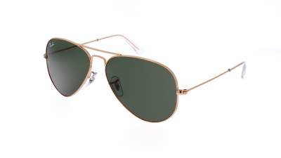 Lunettes de soleil Ray-Ban Aviator Large metal RB3025 9202/31 58-14 Rose Gold en stock