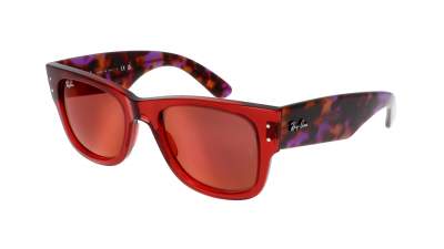 Lunettes de soleil Ray-Ban Mega wayfarer RB0840S 66372K 51-21 Transparent Pink en stock