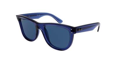 Sunglasses Ray-Ban Wayfarer Reverse RBR0502S 6708/3A 53-20 Transparent Navy Blue in stock