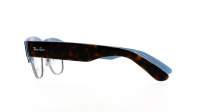 Ray-Ban Mega clubmaster RX0316V RB0316V 5883 50-21 Havana on blue on Gunmetal