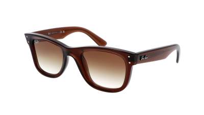 Sunglasses Ray-Ban Wayfarer Reverse RBR0502S 6709/CB 50-22 Transparent Brown in stock