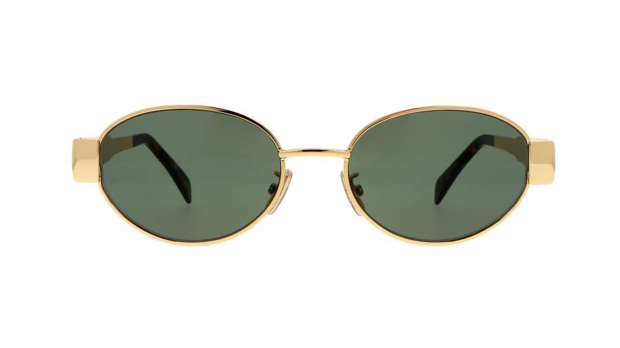 Lunettes de soleil CELINE Triomphe Metal 01 CL40235U 30N 54-18 Doré en stock