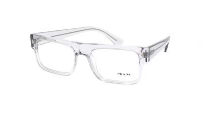 Eyeglasses Prada PR A01V 17P1O1 57-19 Transparent grey in stock